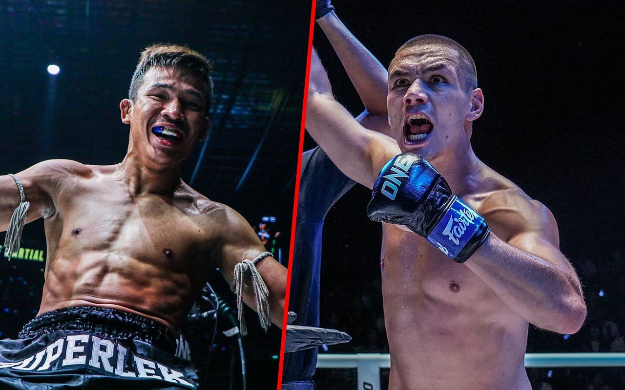 Superlek Kiatmoo9 (L) / Tagir Khalilov (R) -- Photo by ONE Championship