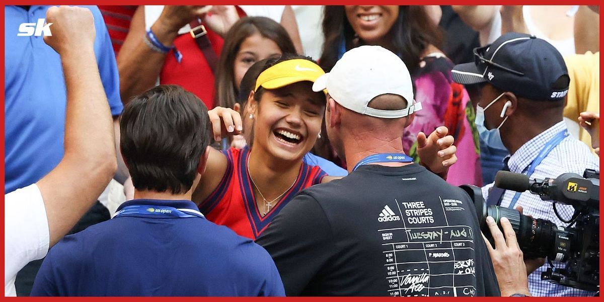 Emma Raducanu after winning the 2021 US Open.