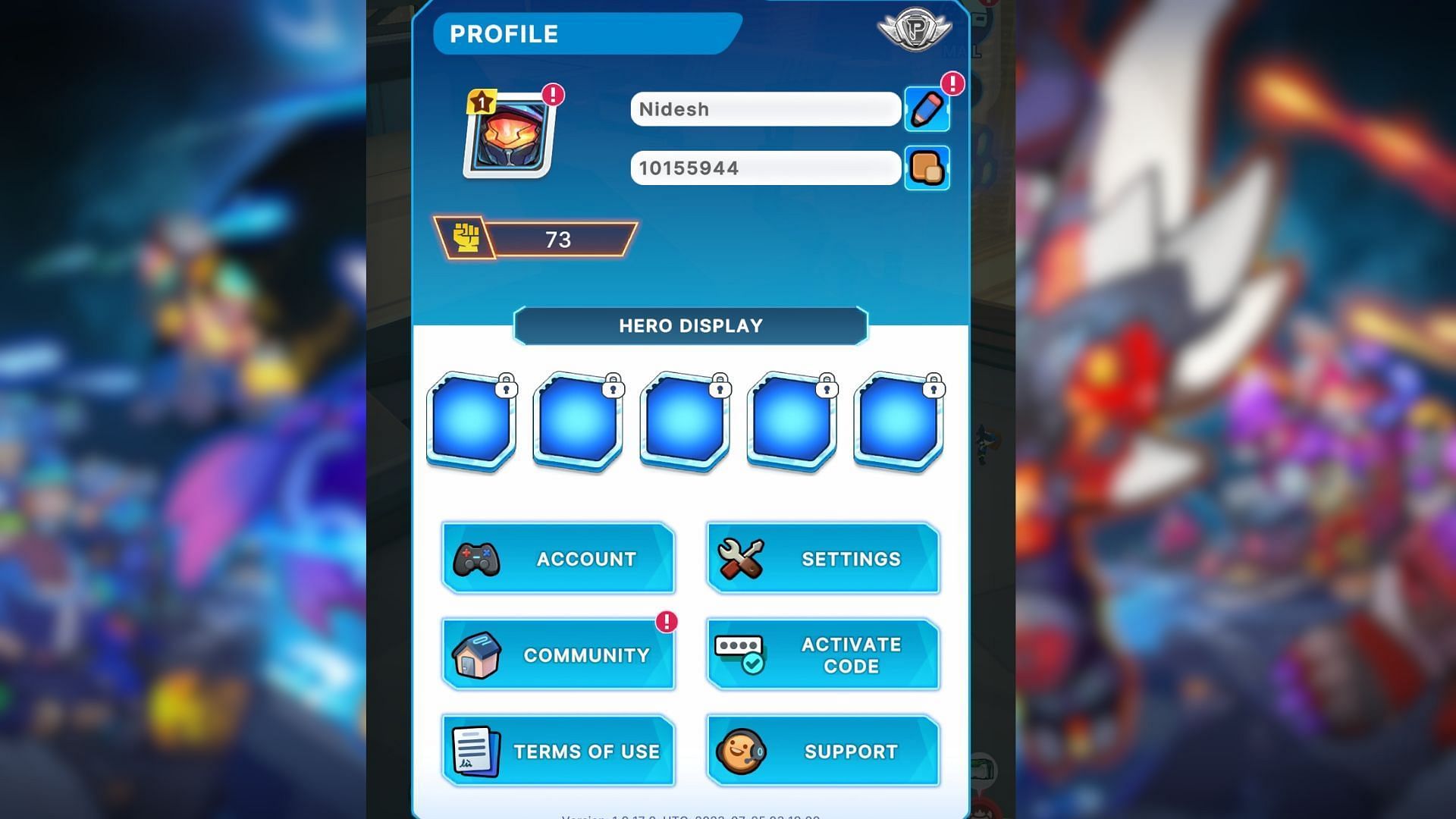 You can redeem codes using the in-game feature (Image via Udream Entertainment)