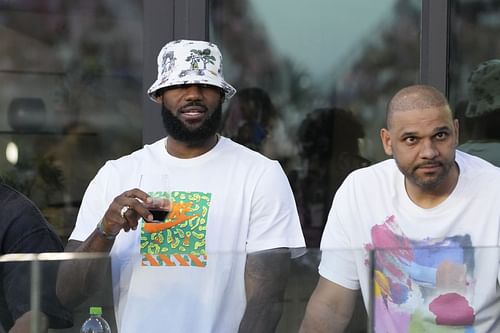 LeBron recently attended Lionel Messi's first game with Inter Miami