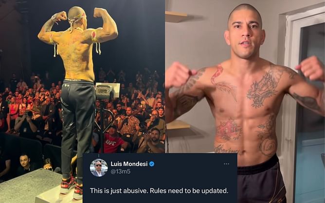 “This is just abusive” - Alex Pereira's incredible weight gain after UFC 291 weigh-ins has fans talking