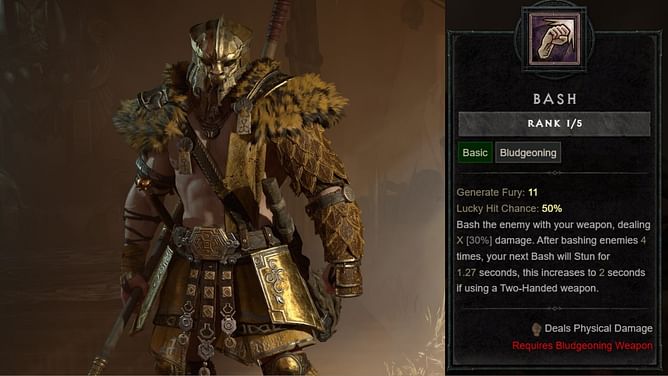 All Diablo 4 Bludgeoning Barbarian skills