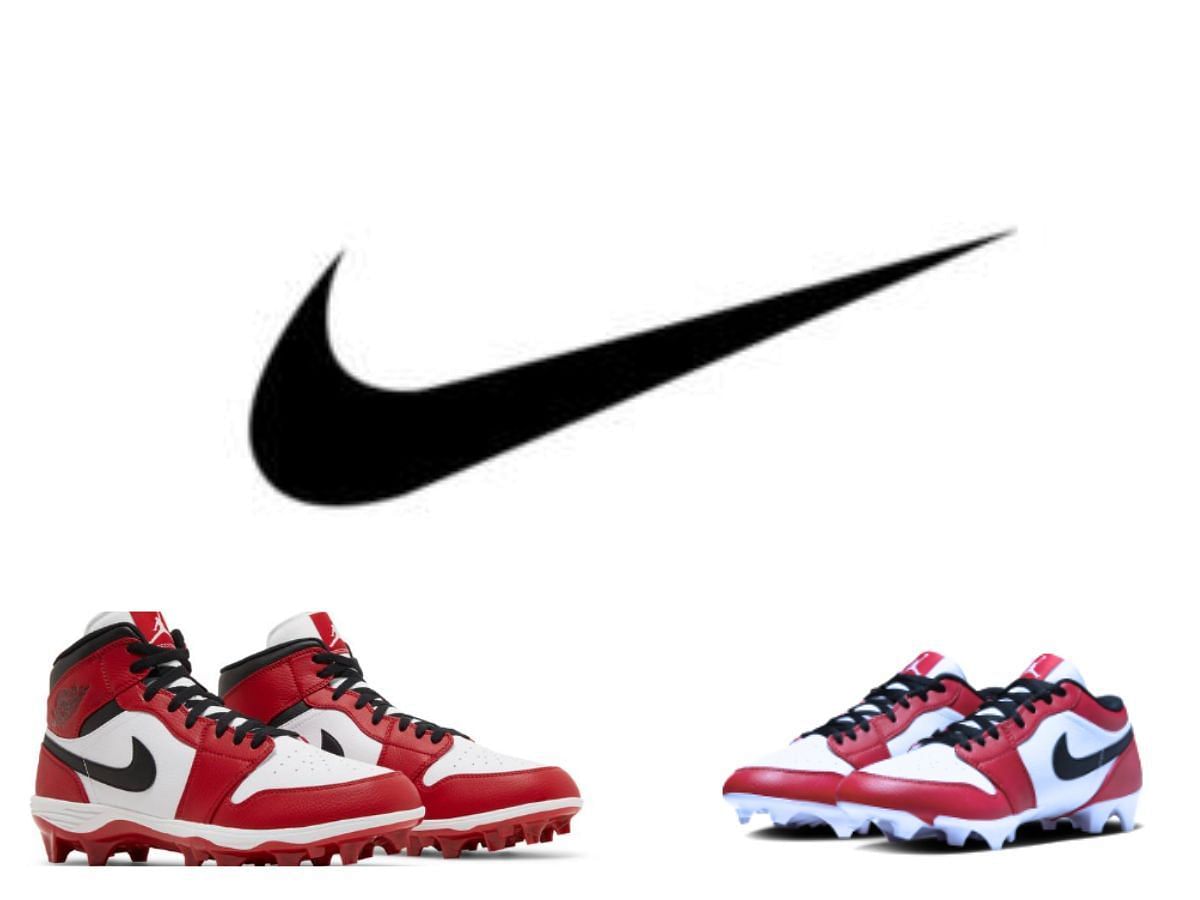 Nike Air Jordan 1 &quot;Chicago&quot; football cleats
