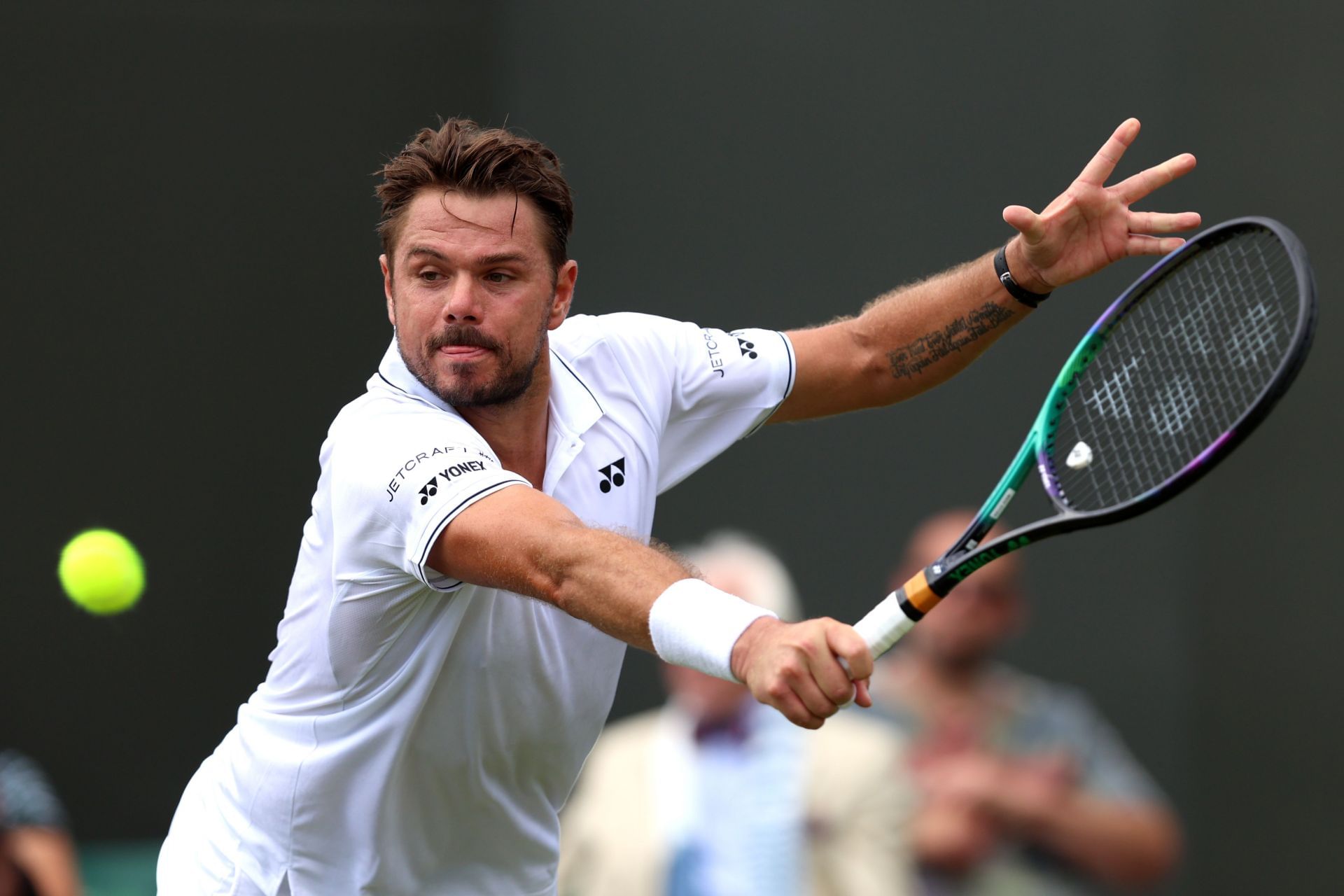 Stan Wawrinka at the 2023 Wimbledon.