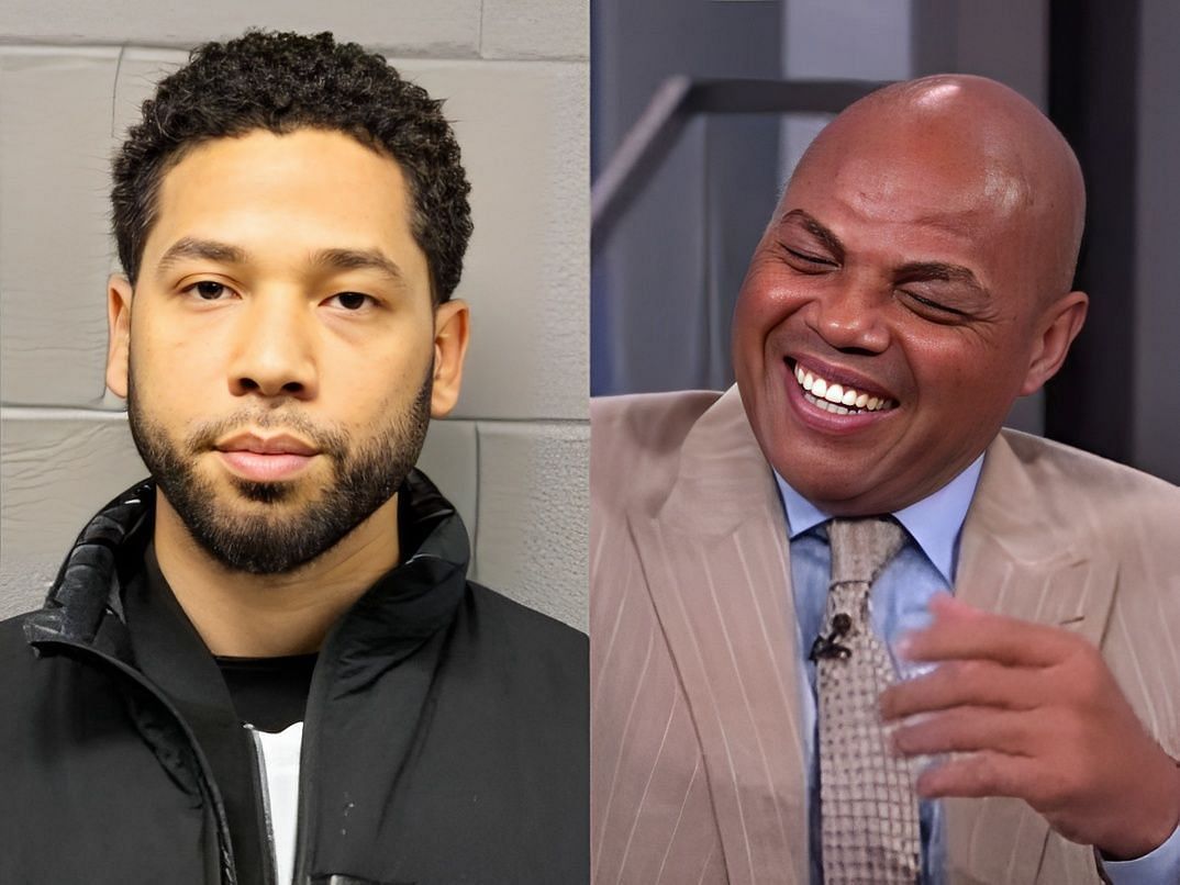 Actor Jussie Smollett and NBA legend-turned-TNT analyst Charles Barkley