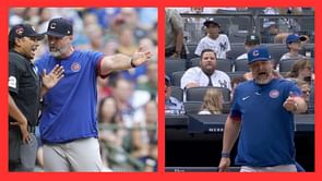 Chicago Cubs manager David Ross rips into umpires after ejection: "One g*****n game before you get a break and you’re that f*****g bad already?"