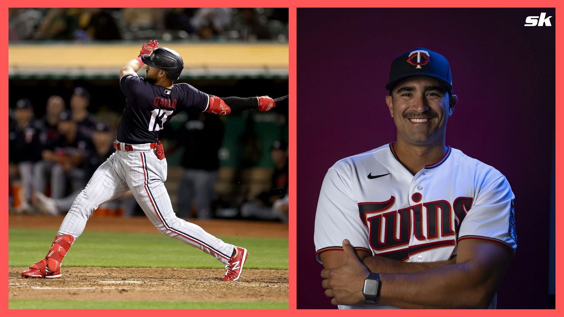 Minnesota Twins hitting coach David Popkins was ejected in the seventh innings because of a call against batter Joey Gallo.