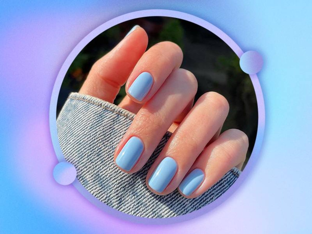 Blueberry Milk Nails Are the Celebrity-Approved Manicure Trend We're Trying  This Summer