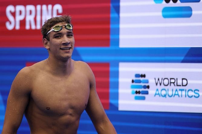 "I transferred to USA in September last year”: 800m freestyle champion Ahmed Hafnaoui moved from Tunisia to excel at 2023 World Aquatics Championship
