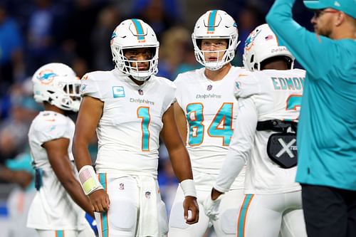 Tua Tagovailoa during Miami Dolphins v Detroit Lions