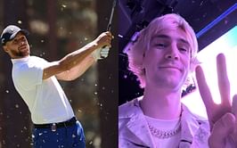 xQc gives his hot take on Steph Curry's viral hole-in-one, says it happened because of "pure luck"