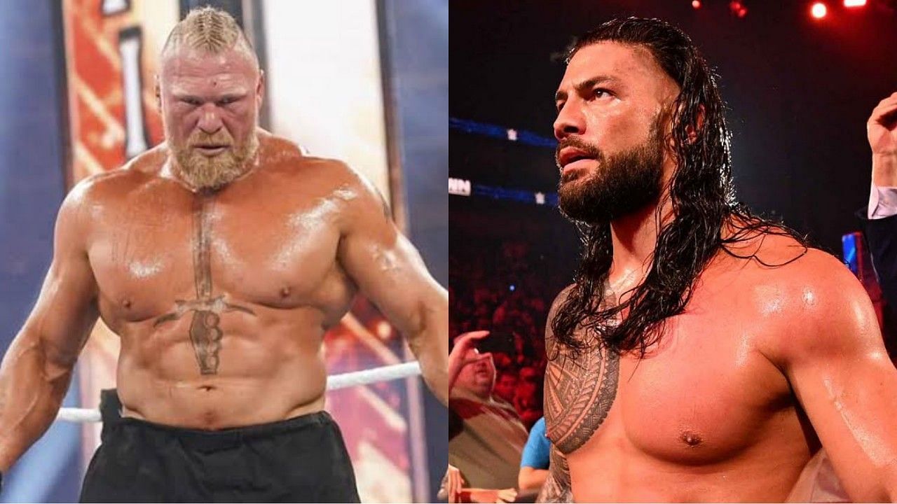 WWE सुपरस्टार्स ब्रॉक लैसनर और रोमन रेंस 