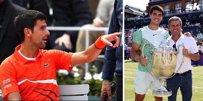 "Carlos Alcaraz, you & your team are a bunch of cheaters" - Tennis fans furious after Spaniard's dad allegedly films Djokovic's Wimbledon training