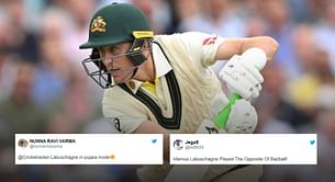 “Labuschagne in Pujara mode” – Fans erupt as Marnus Labuschagne scores 9 off 82 in 5th Ashes Test