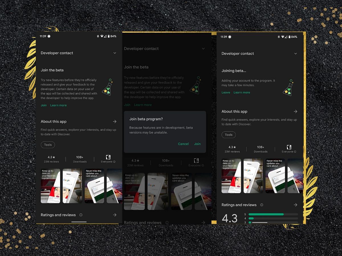 We take a look at all the steps to join the beta program on Google Play Store ( Image via Google Play Store)