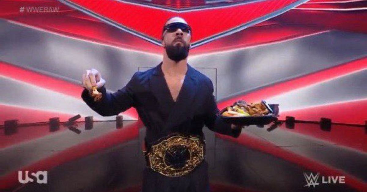 Seth Rollins with Chicken Wings