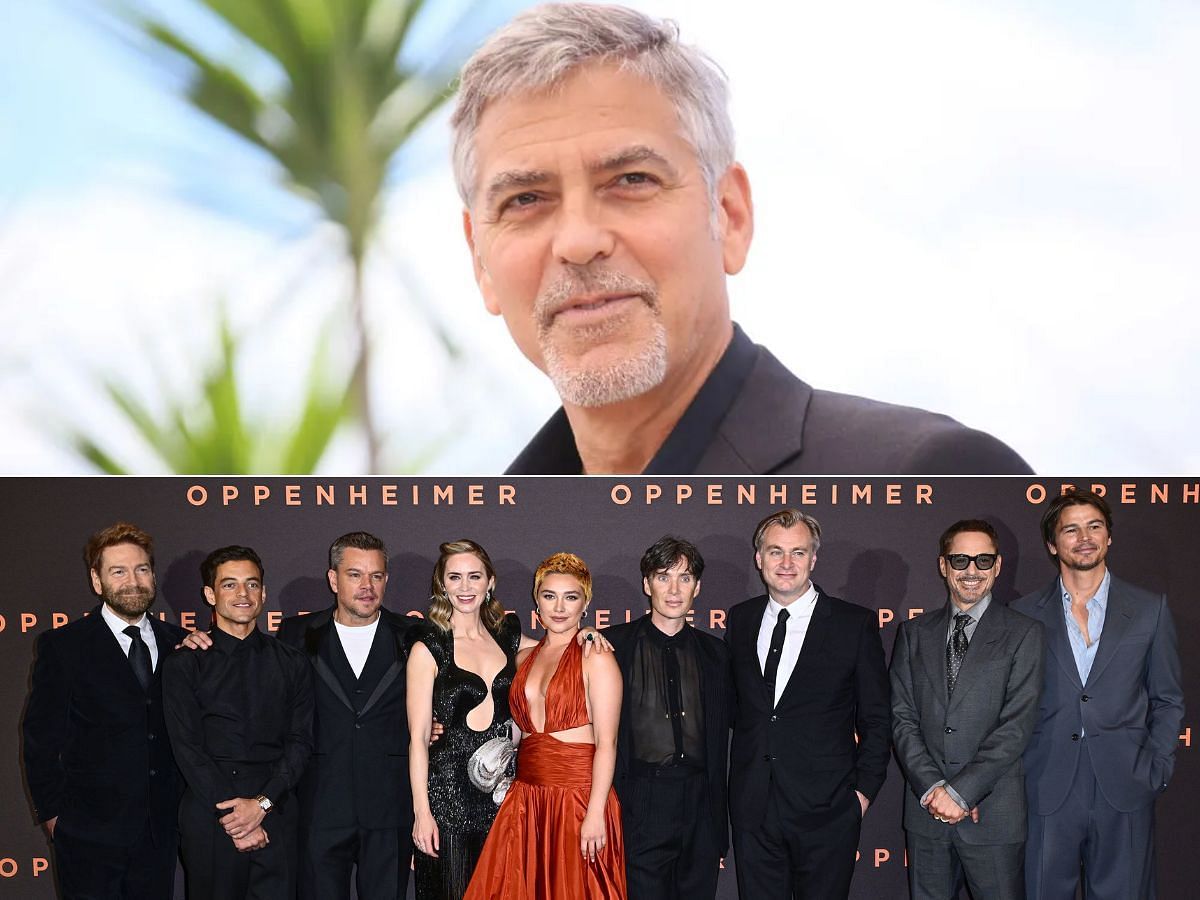 George Clooney and the Oppenheimer cast are among the big names who have voiced their support for SAG-AFTRA (Image via Shutterstock and Getty)