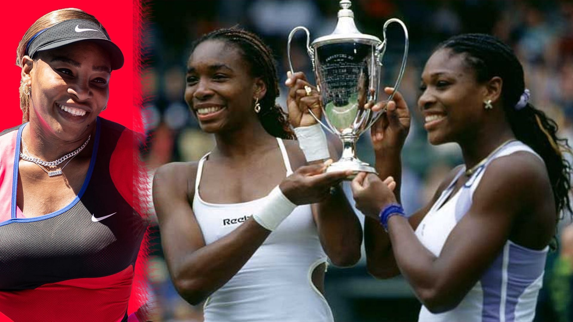 Serena Wiliams and Venus Williams after they won Wimbledon Women