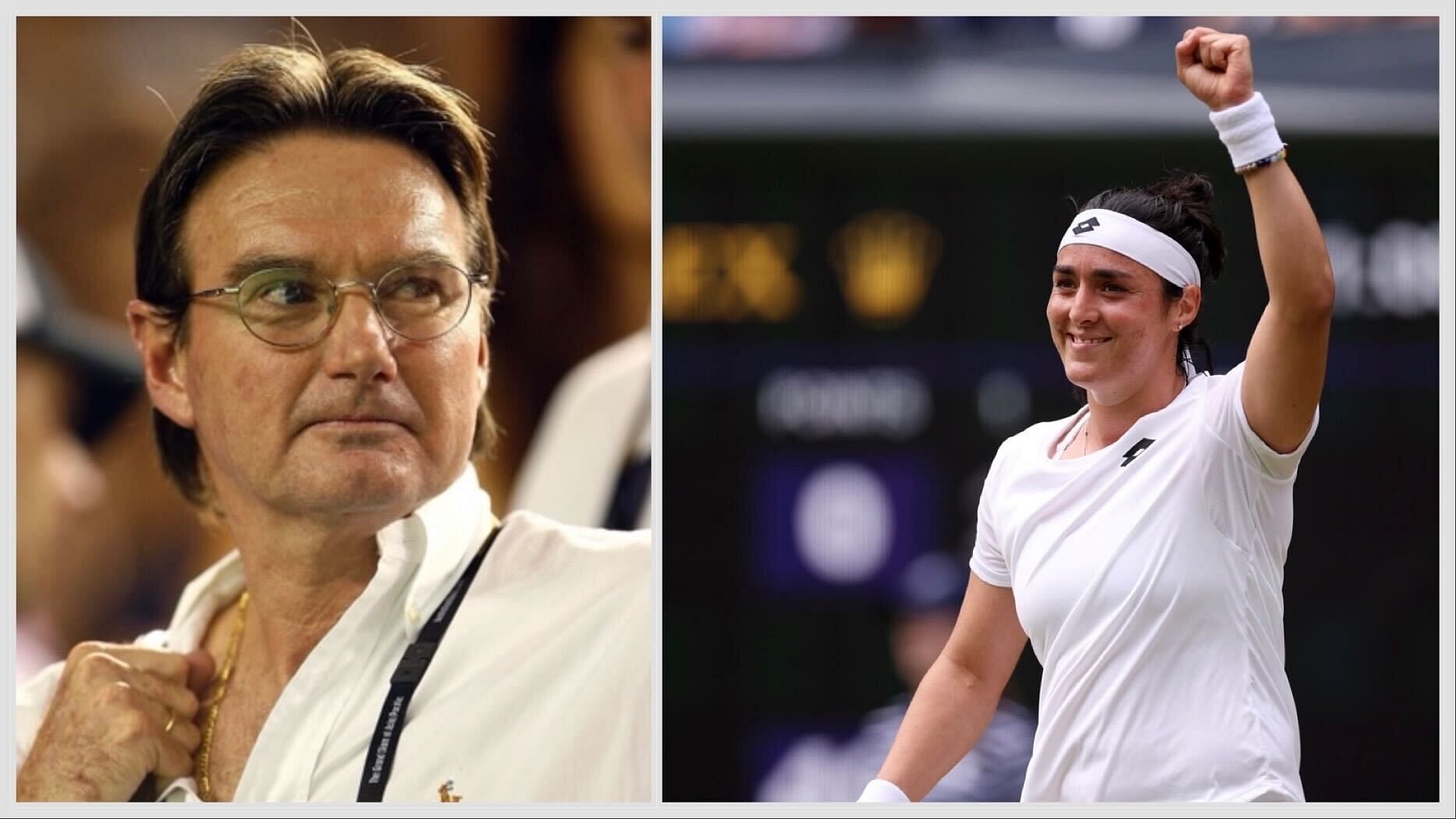 Jimmy Connors (L) and Ons Jabeur (R)