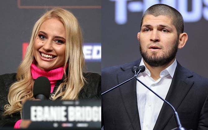 "Why are people who aren’t us, trying to take our jobs" - When Khabib Nurmagomedov was slammed by Ebanie Bridges for calling ring girls 'useless'