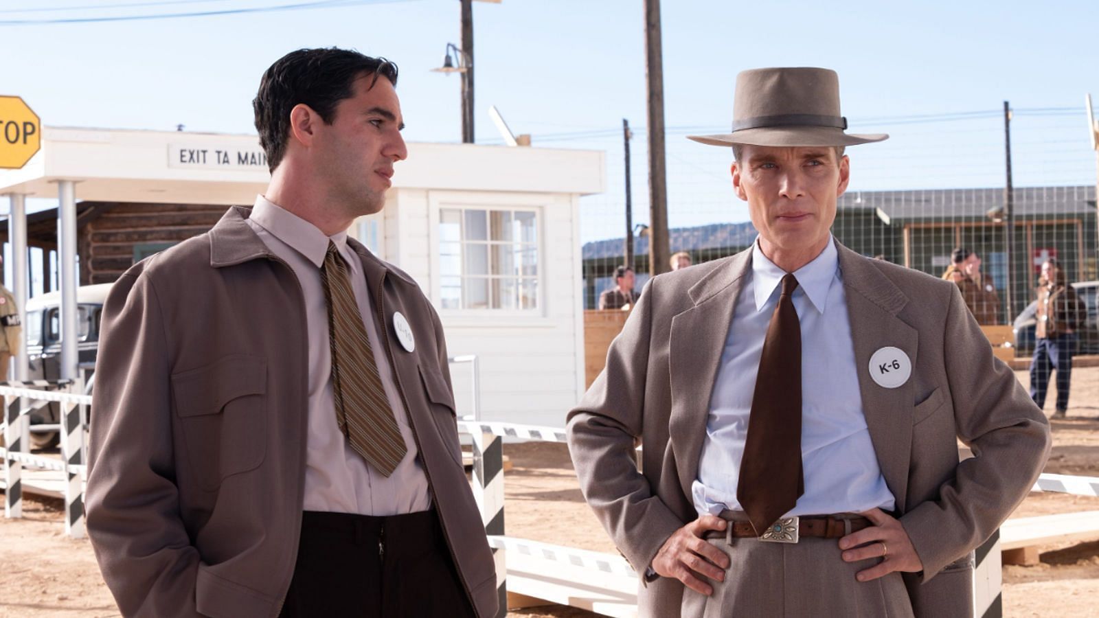 Benny Safdie and Cillian Murphy in Oppenheimer (Image via Universal Pictures)