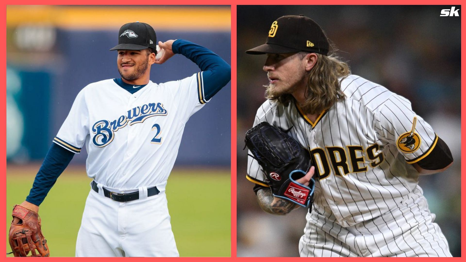 Which players have played for both Brewers and Padres in their careers?