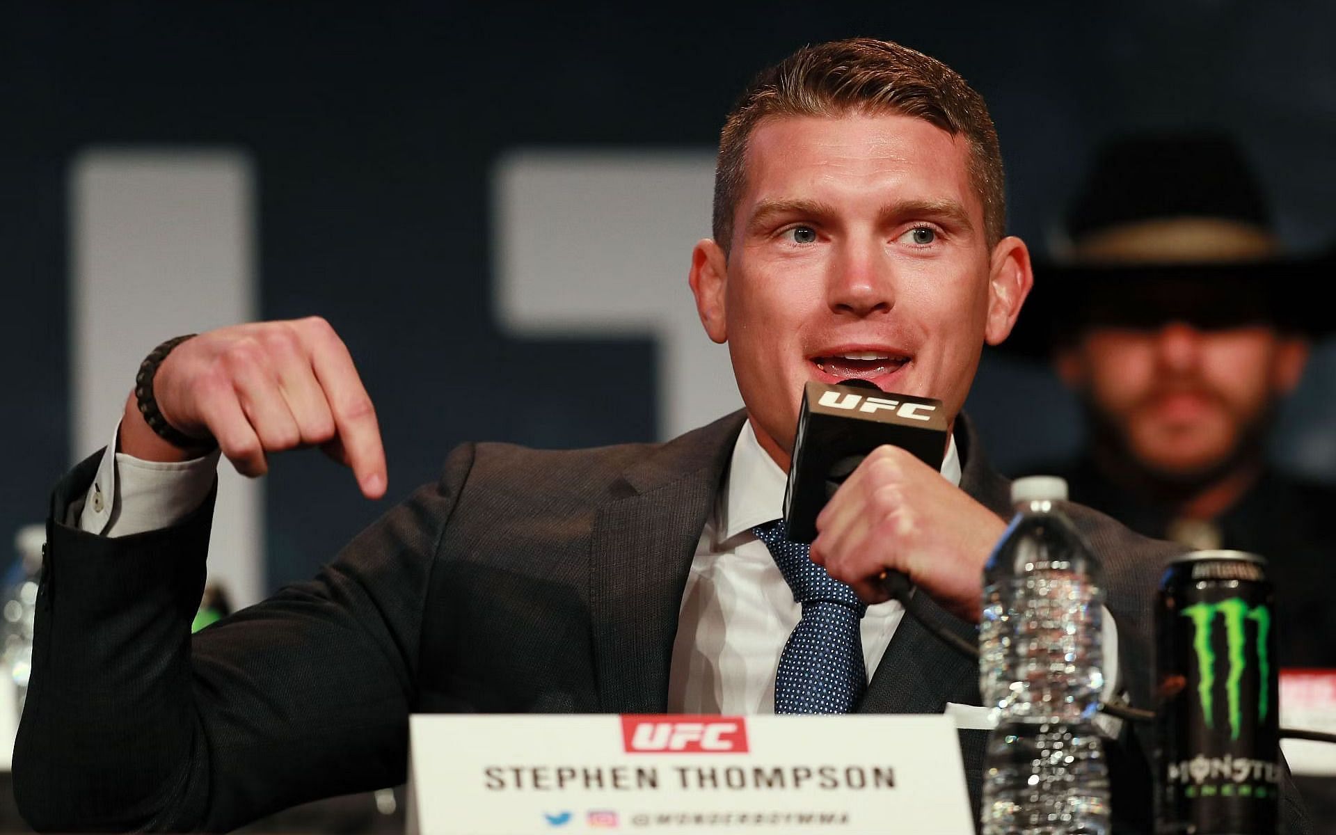 Stephen Thompson at  the UFC 205 Press Conference
