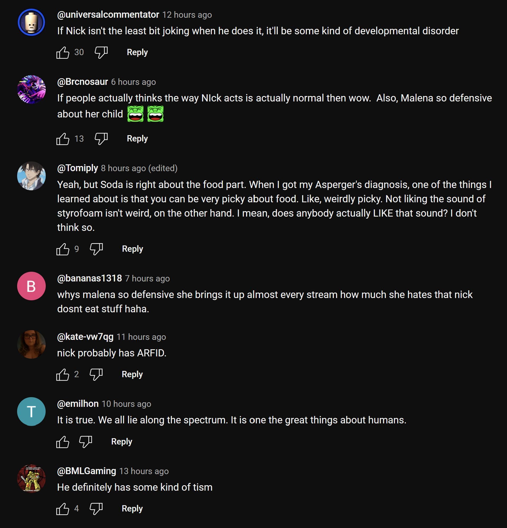 Fans in the YouTube comments section sharing their thoughts on the streamers&#039; clip (Image via Nmplol Clips/YouTube)