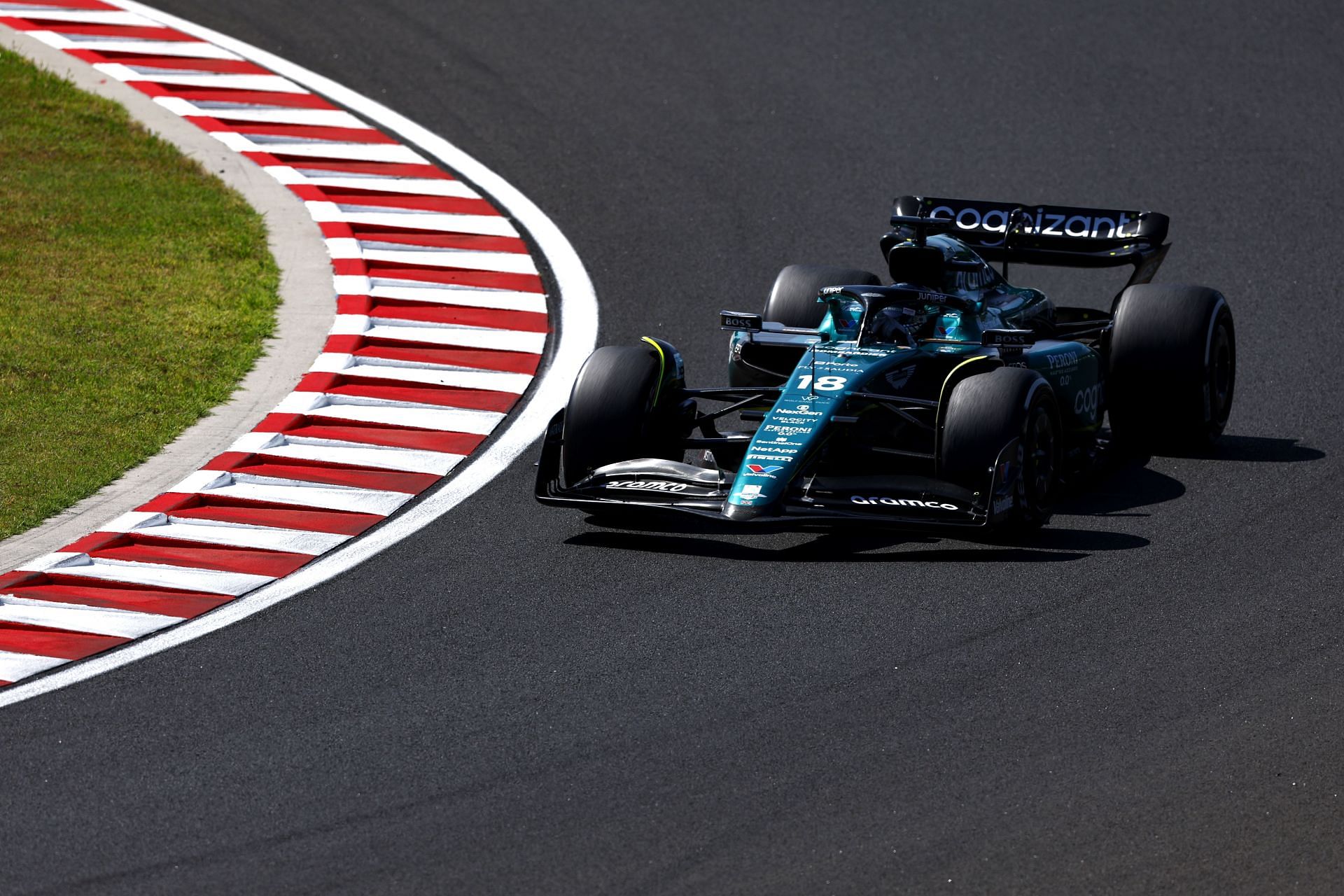 Lance Stroll in action