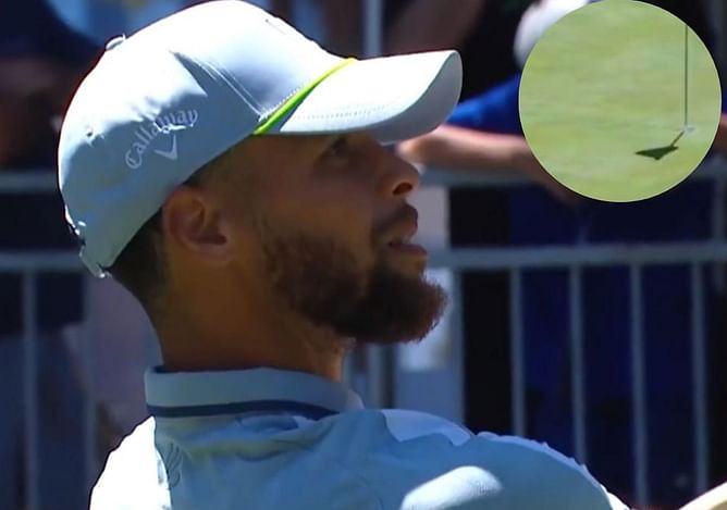 Watch: NBA star Steph Curry goes crazy after sinking spectacular hole-in-one at Lake Tahoe Celebrity Golf Tournament