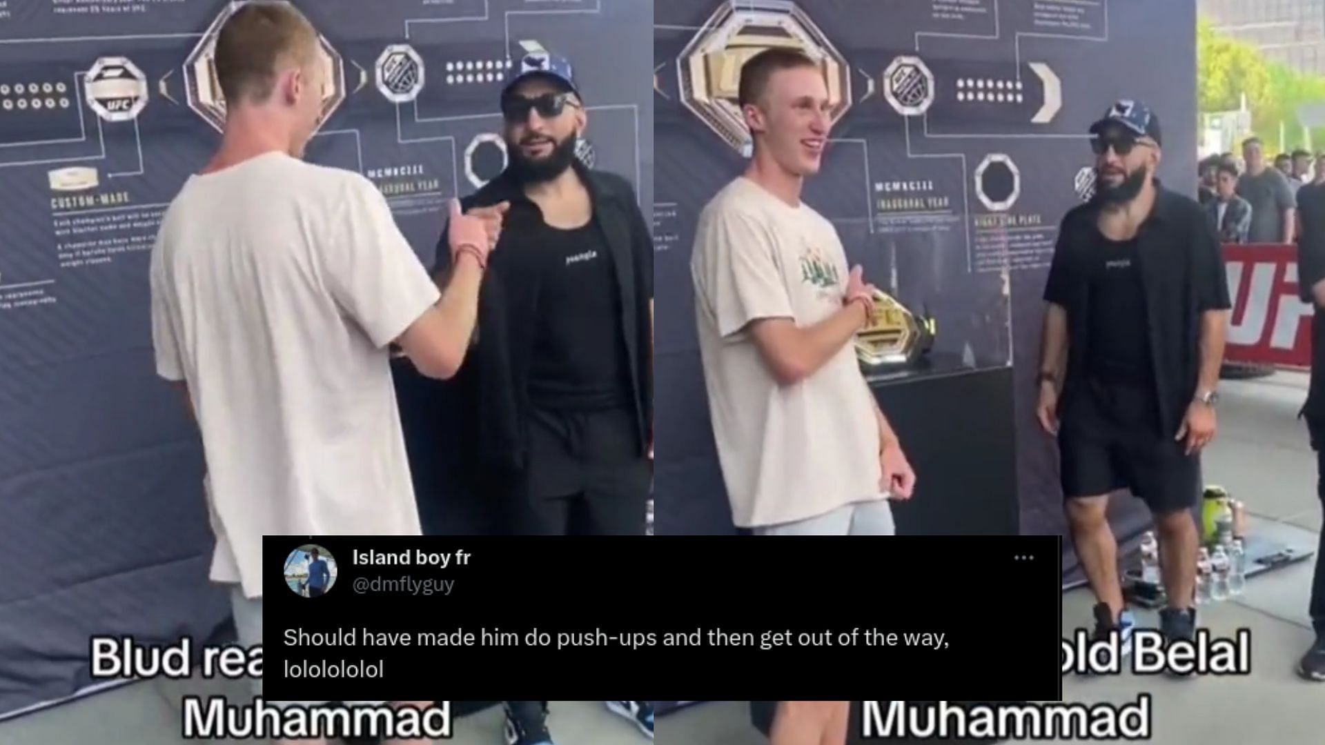 Belal Muhammad [Image courtesy of @DovySimuMMA on Twitter]