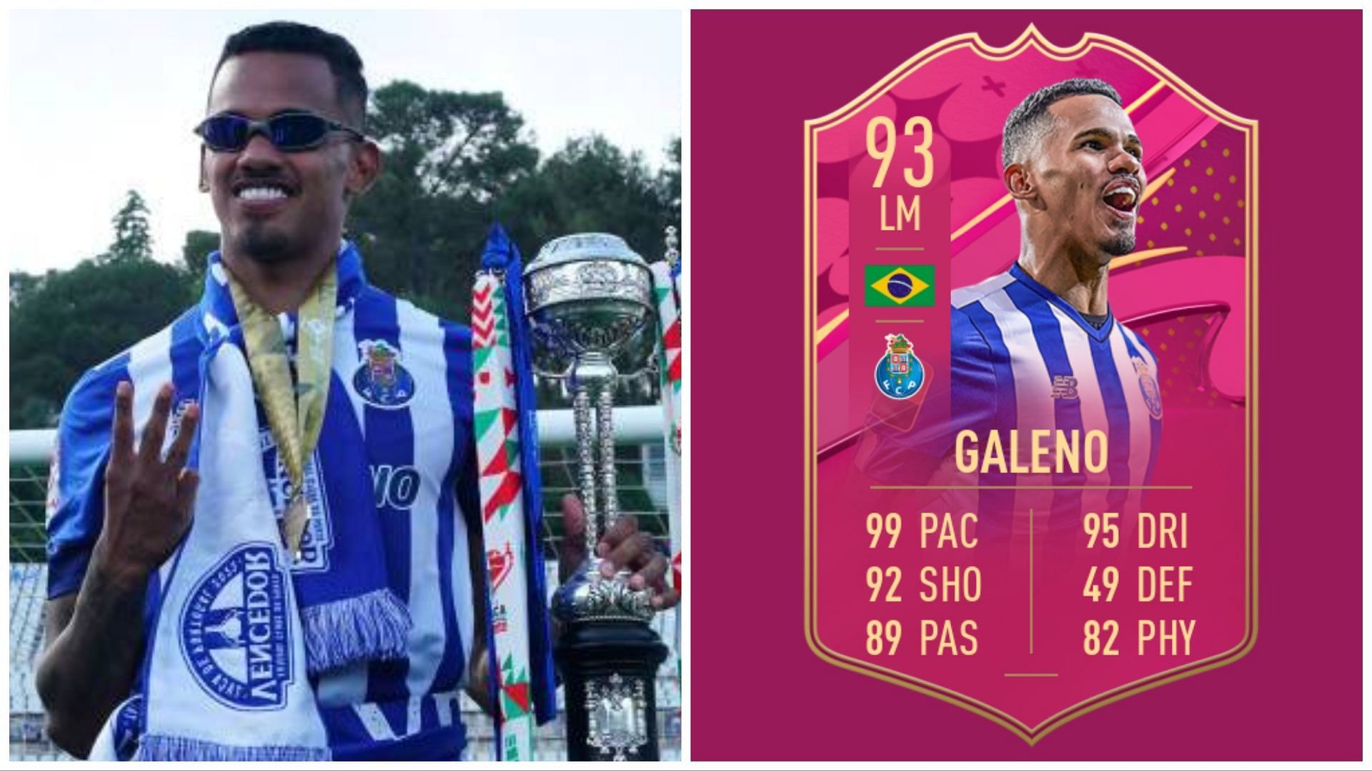 FUTTIES Galeno is a five-star skiller (Images via Getty and EA Sports)