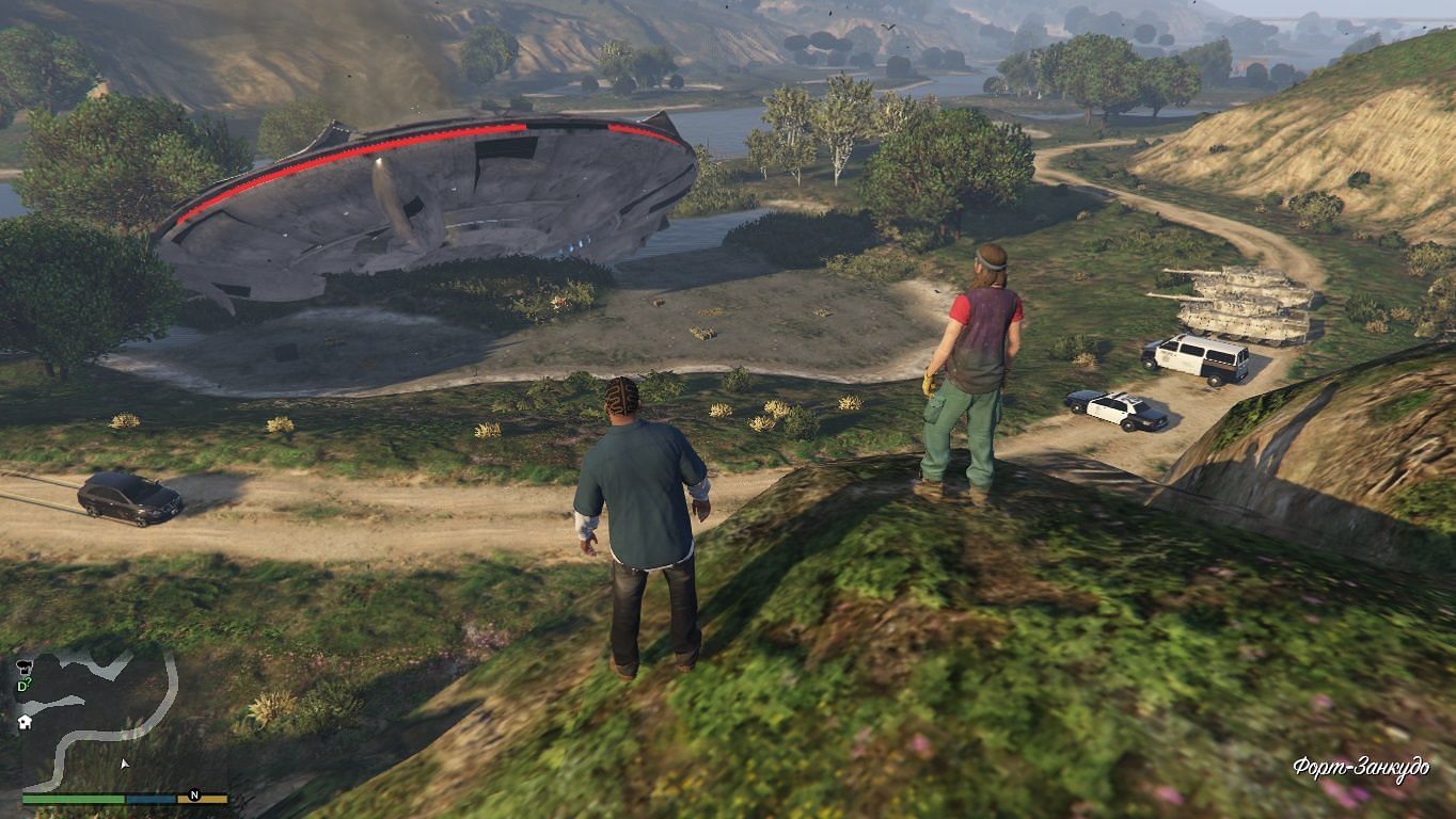 The UFO crash site (Image via gta5-mods.com)