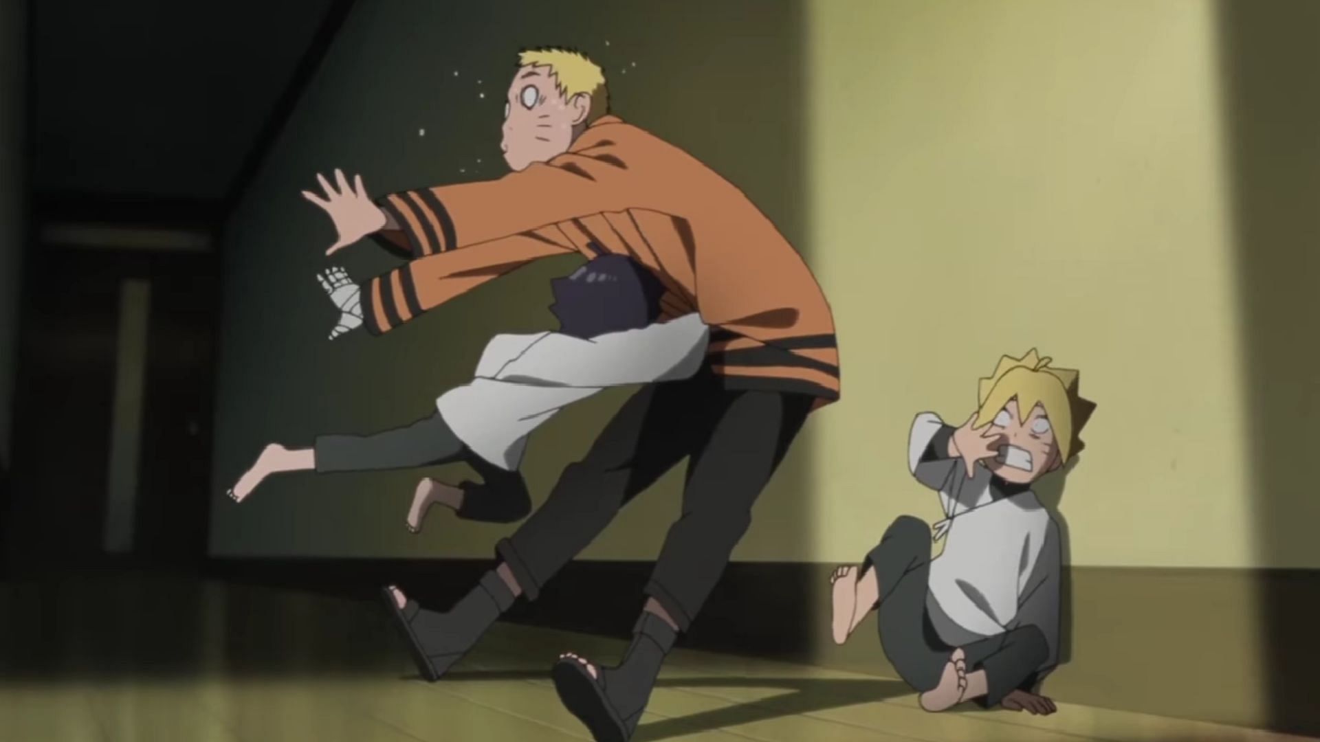 Himawari attacking Naruto (Image via Studio Pierrot)