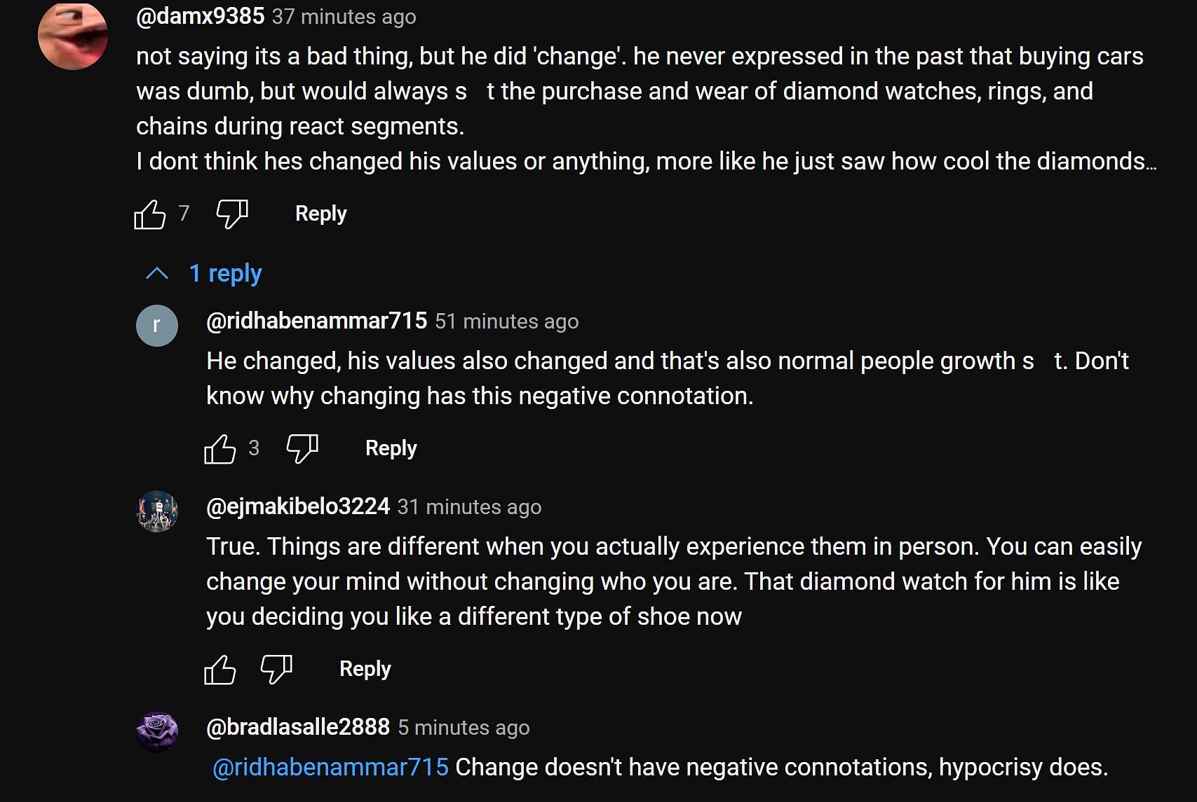 Fans discussing the streamer&#039;s clip 1/2 (Image via xQc Clips/YouTube)