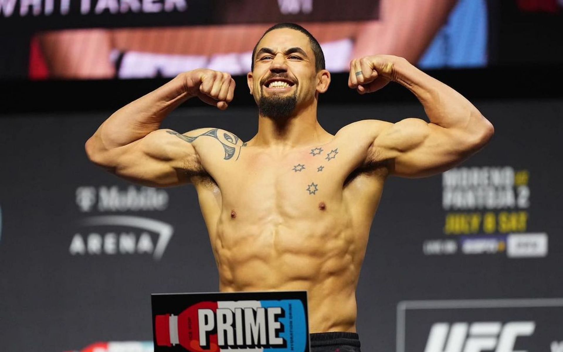 Robert Whittaker at this UFC 290 weigh-ins [Image courtesy @robwhittakermma on Instagram]