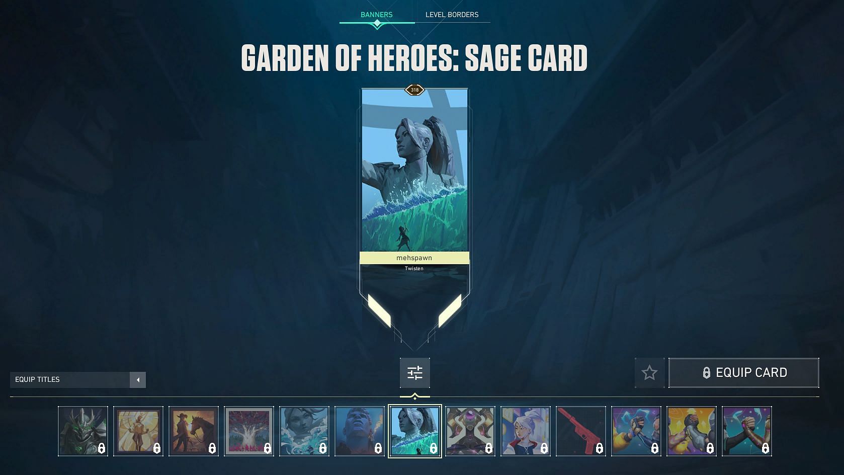 Garden of Heroes Player Card for Sage (Image via Riot Games)