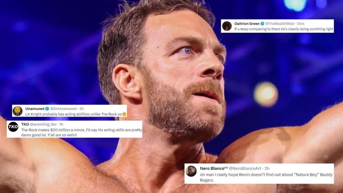 Kevin Nash's comments on WWE star LA Knight being a Dwayne "The Rock" Johnson ripoff has fans outraged