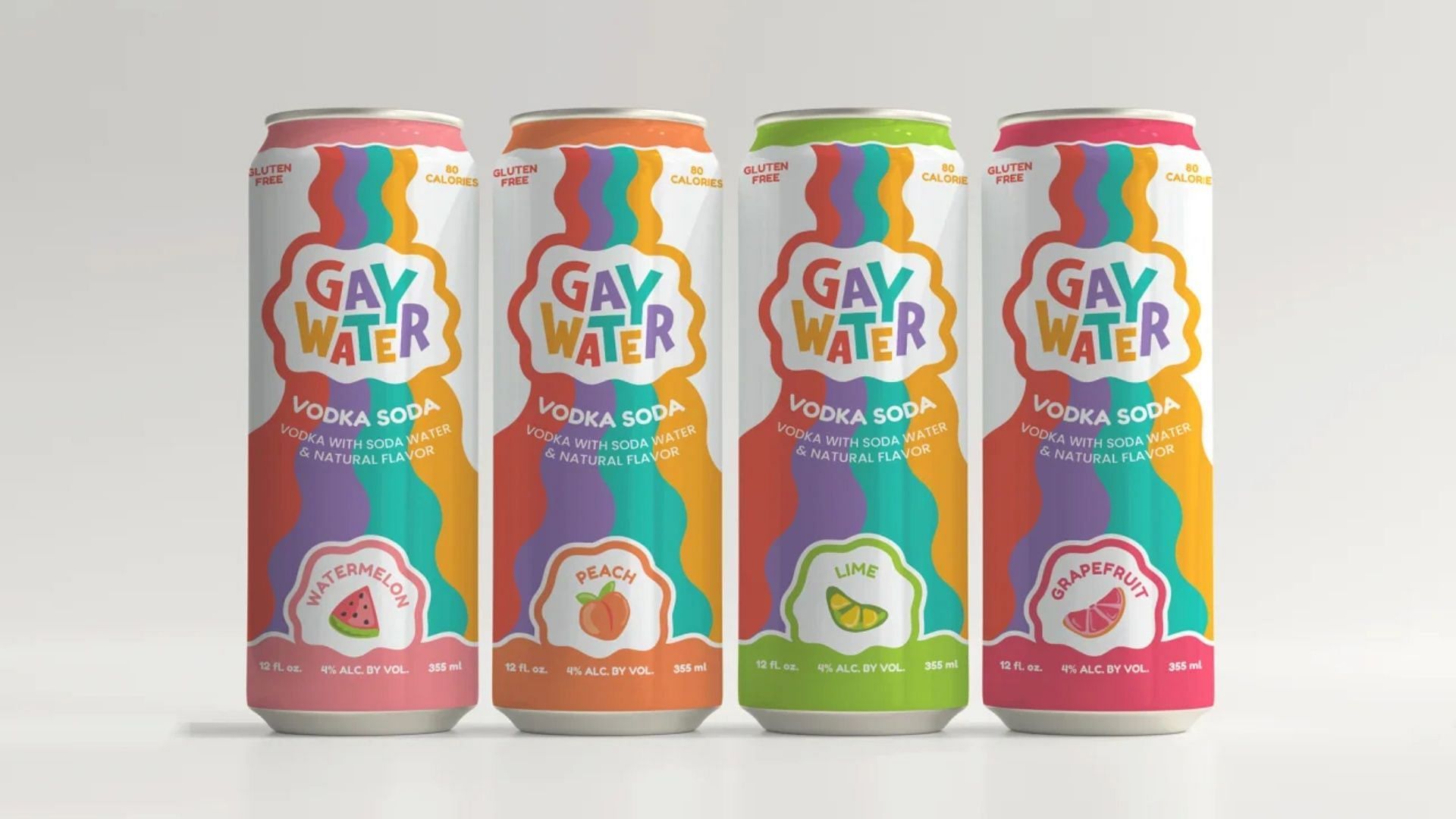 Internet responds to the launch of canned cocktail Gay Water. (Image via Instagram/@drinkgaywater)