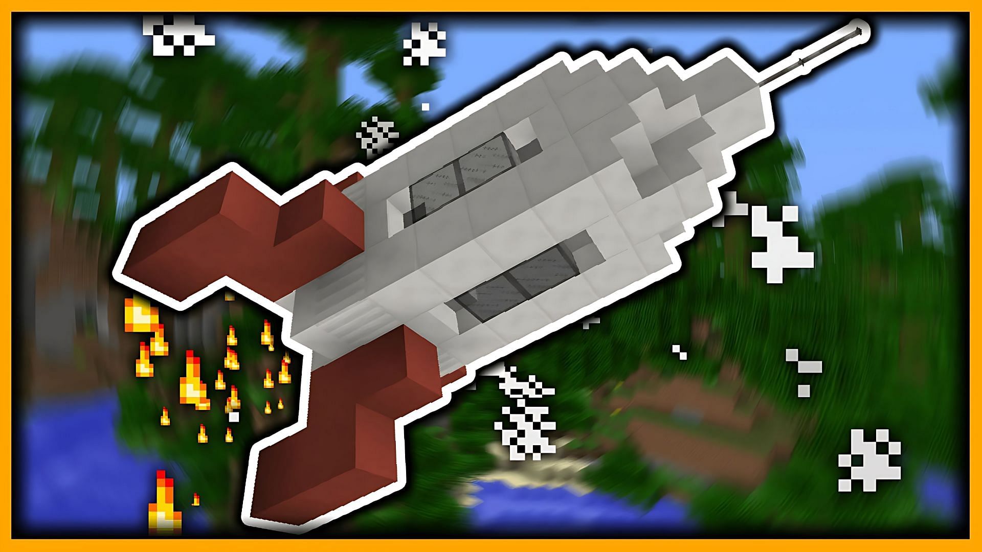 Rocket ships make for magnificent Minecraft builds (Image via Youtube/ItsZender)