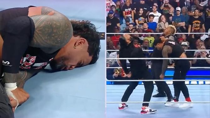 Jey Uso annihilated by Bloodline members on WWE SmackDown after stealing a page out of top champion's book