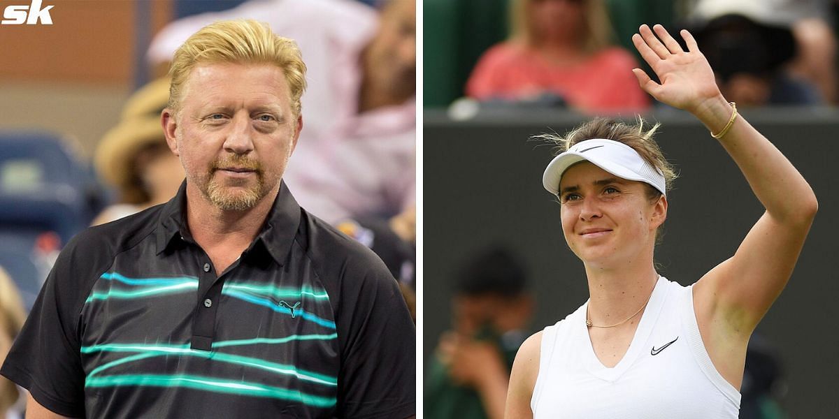 Boris Becker congratulated Elina Svitolina for reaching the quarter final in Wimbledon