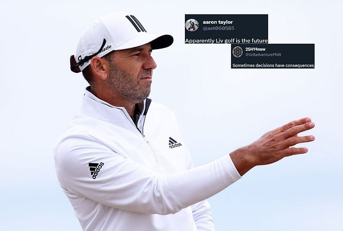 “Apparently LIV Golf is the future” – Fans react as Sergio Garcia fails to qualify for the Open Championship for the first time since 1997