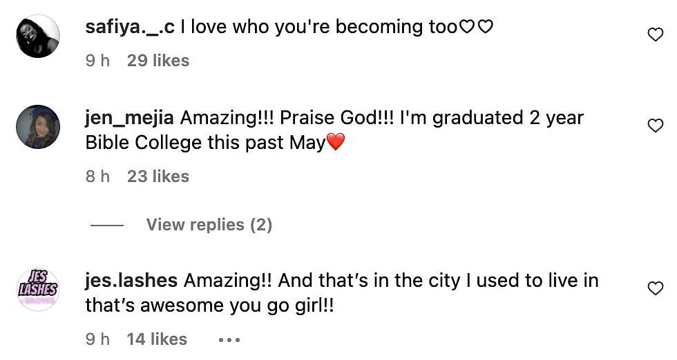 Social media users congratulated the American model for completing her Ph.D (Image via Instagram)