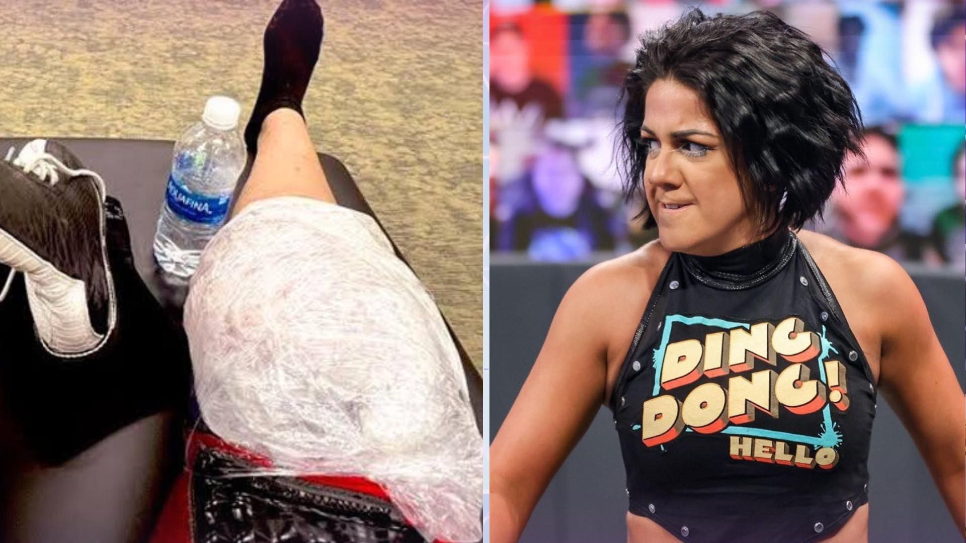 WWE Superstar Bayley suffered a knee injury