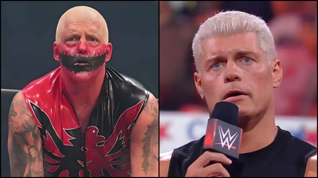 Dustin Rhodes reacts to Cody Rhodes' teary moment with his mother on ...