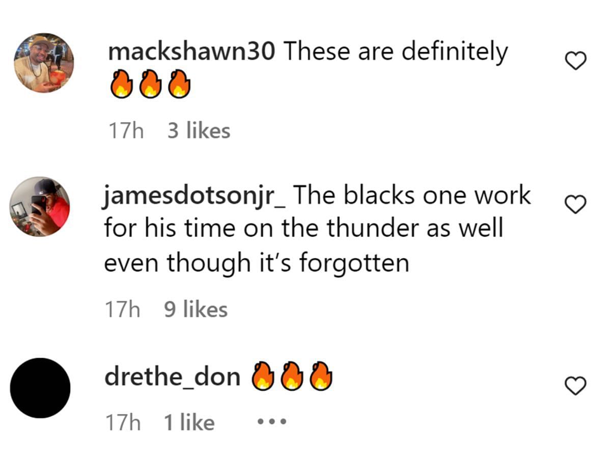 Fan comments (Image via Instagram)