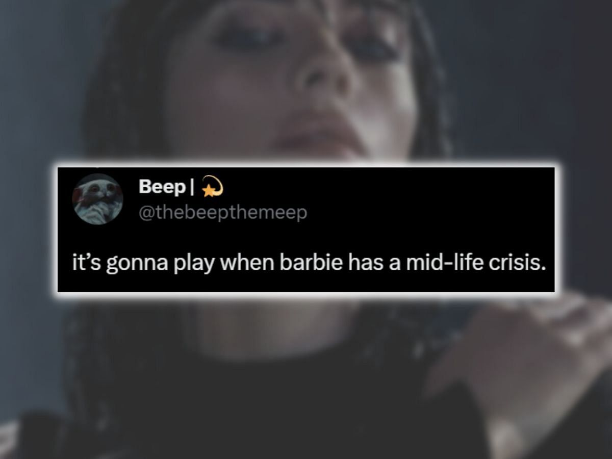 A fan&#039;s reaction to the news of the new Billie Eilish song (Image via Twitter/Sportskeeda)