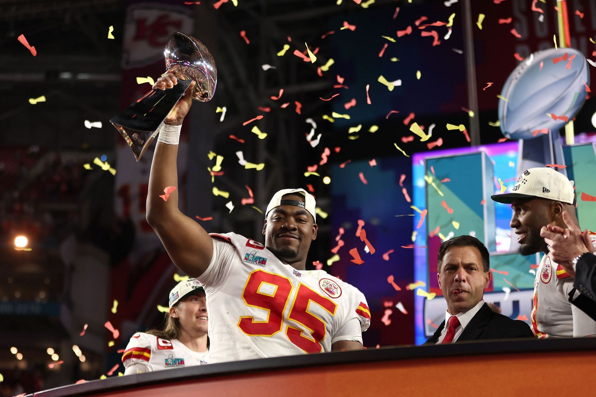 Chris Jones during Super Bowl LVII - Kansas City Chiefs v Philadelphia Eagles