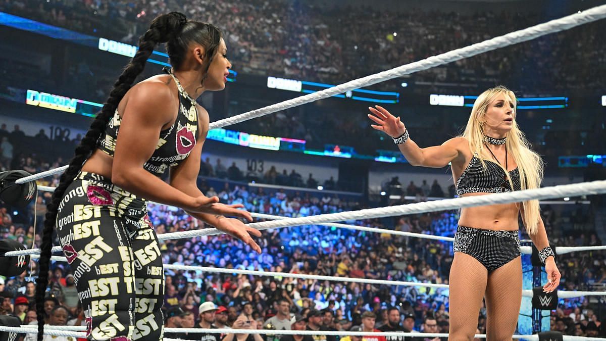 Charlotte and Bianca were in a tag team match on SmackDown
